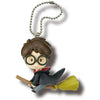 Harry Potter Riding On Broom Mascot Takara Tomy 2-Inch Key Chain Mini-Figure