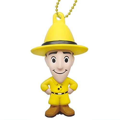 Curious George Petanko Mascot Takara Tomy 1-Inch Key Chain