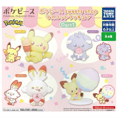 Pokemon Poke Peace Sweets Shop Mascot Figure Series Takara Tomy 2-Inch Mini-Figure