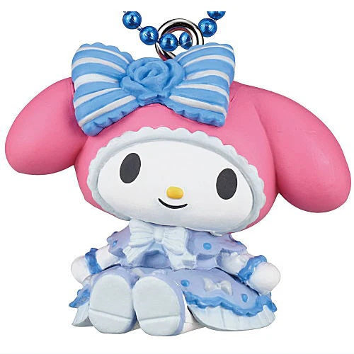Sanrio My Melody And Kuromi Lolita Series Mascot Takara Tomy 1.5-Inch Key Chain