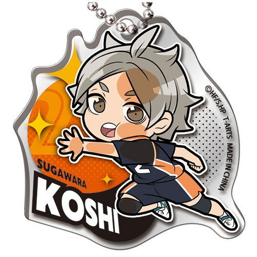 Haikyu Pita! Deforme Karasuno High School Series Takara Tomy 2-Inch Key Chain