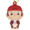 Curious George Petanko Mascot Vol. 02 Takara Tomy 1-Inch Key Chain