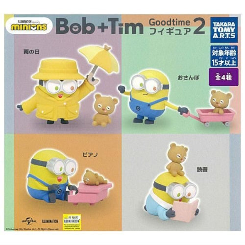 Minions Bob And Time Goodtime Figure Series Vol. 02 Takara Tomy 1.5-Inch Mini-Figure