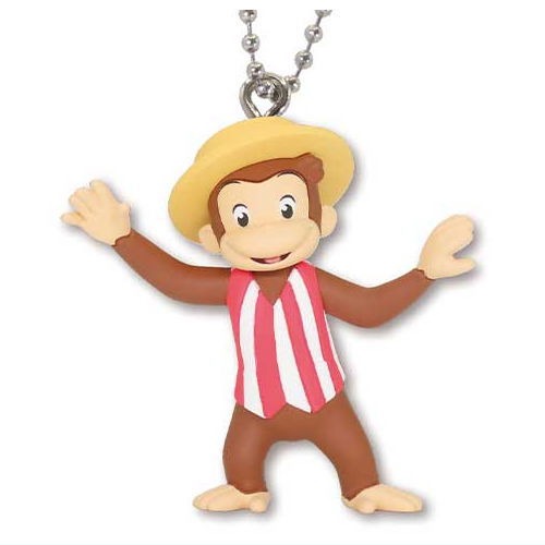 Curious George Costume Mascot Vol. 03 Takara Tomy 2-Inch Key Chain