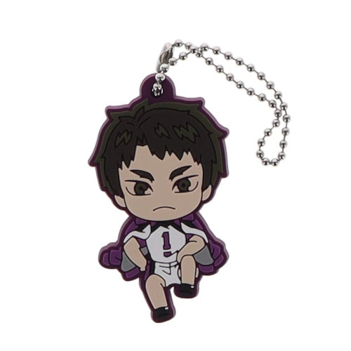 Haikyu Shiratorizawa Academy Inarizaki High Rubber Mascot Takara Tomy 2-Inch Key Chain