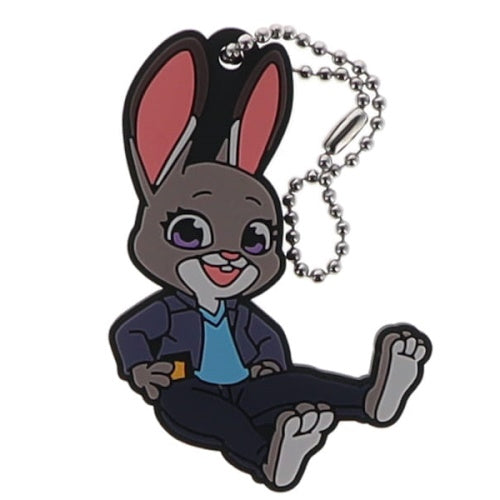 Disney Zootopia 2 Defolava Rubber Mascot Series Takara Tomy 2-Inch Key Chain