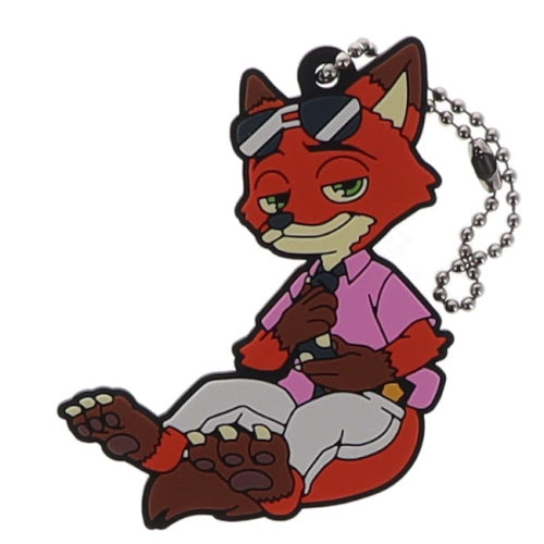 Disney Zootopia 2 Defolava Rubber Mascot Series Takara Tomy 2-Inch Key Chain