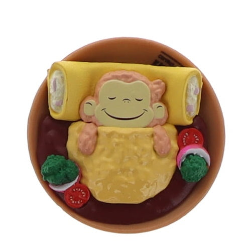 Curious George Kitchen Mascot Figure Series Takara Tomy 2-Inch Mini-Figure