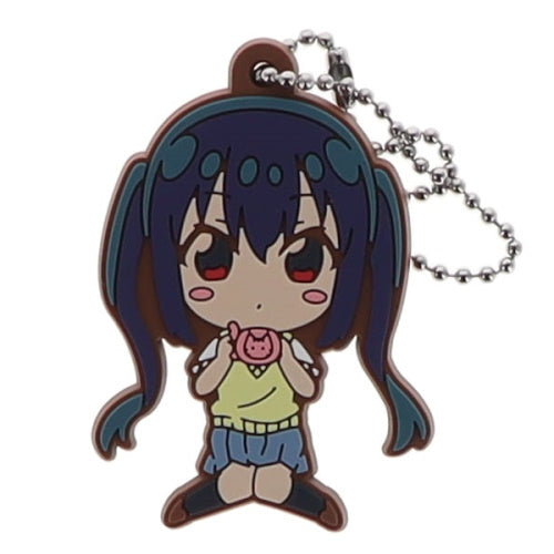K-ON! Defolava Rubber Mascot Series Takara Tomy 2-Inch Key Chain
