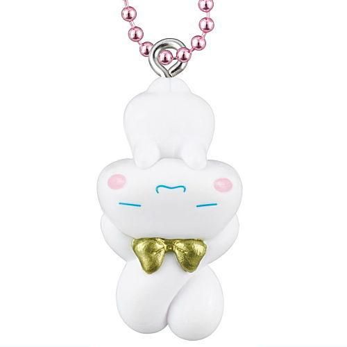 Sanrio Cinnamoroll Swinging Ear Mascot Metallic Series Takara Tomy 1-Inch Key Chain