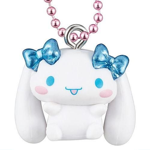 Sanrio Cinnamoroll Swinging Ear Mascot Metallic Series Takara Tomy 1-Inch Key Chain
