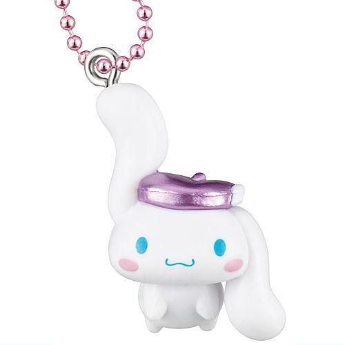 Sanrio Cinnamoroll Swinging Ear Mascot Metallic Series Takara Tomy 1-Inch Key Chain
