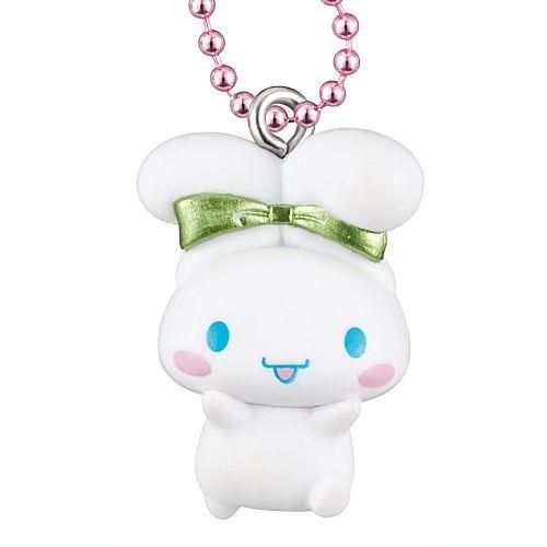 Sanrio Cinnamoroll Swinging Ear Mascot Metallic Series Takara Tomy 1-Inch Key Chain