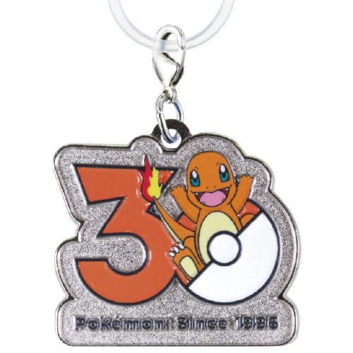 Pokemon 30th Anniversary Metal Charm Mascot Takara Tomy 1.5-Inch Key Chain