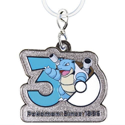 Pokemon 30th Anniversary Metal Charm Mascot Takara Tomy 1.5-Inch Key Chain
