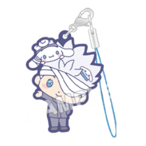 Jujutsu Kaisen 0 x Sanrio Characters Rubber Strap TBS Glowdia 2-Inch Key Chain