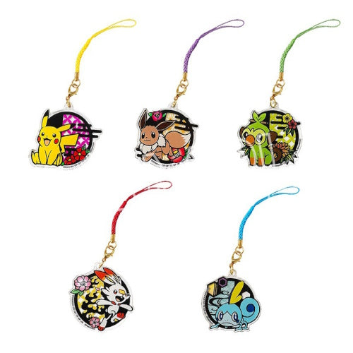 Pokemon Paper Cutting Series Netsuke Strap Vol. 01 Twinkle 2-Inch Key Chain