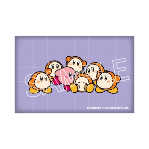 Kirby Play With WaddelDee Square Can Badge Series Twinkle 2-Inch Collectible Pin