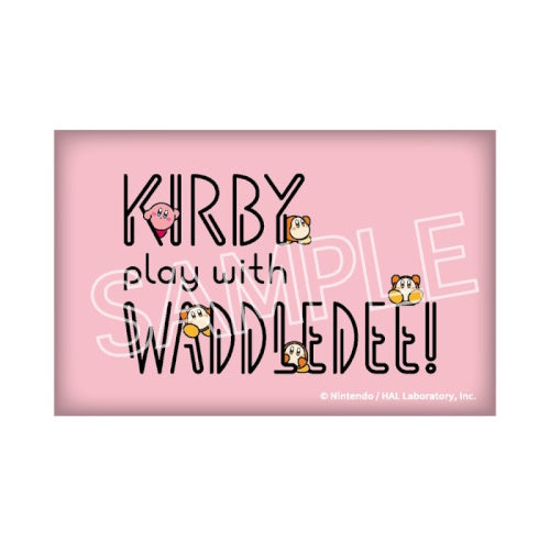 Kirby Play With WaddelDee Square Can Badge Series Twinkle 2-Inch Collectible Pin