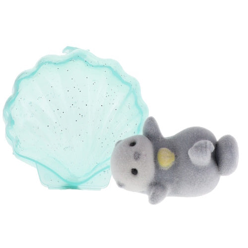 Sea Creature Flocked Fuzzy Otter Series Yell 2-Inch Mini-Figure