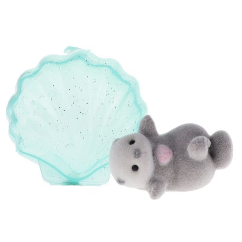 Sea Creature Flocked Fuzzy Otter Series Yell 2-Inch Mini-Figure