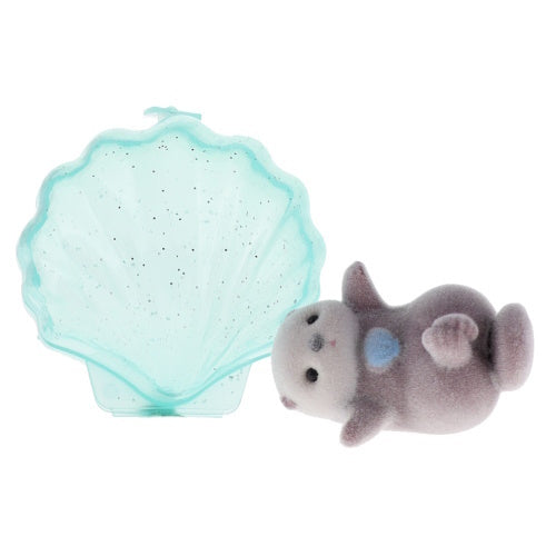 Sea Creature Flocked Fuzzy Otter Series Yell 2-Inch Mini-Figure