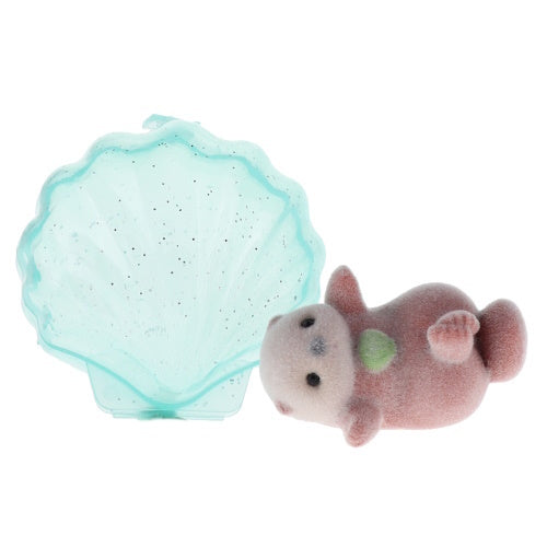 Sea Creature Flocked Fuzzy Otter Series Yell 2-Inch Mini-Figure