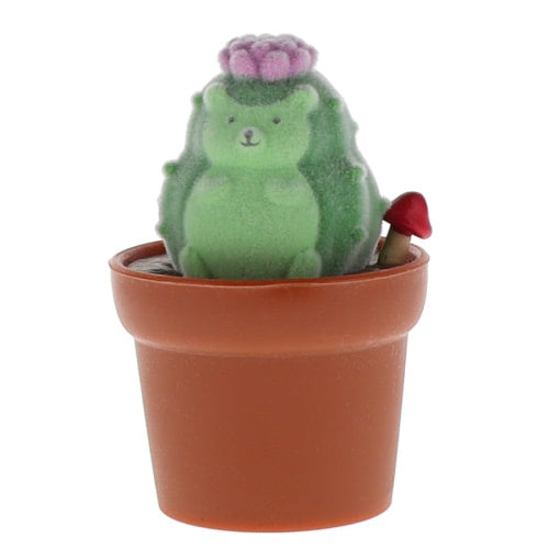 Fluffy Flocked Cactus Zoo Figure Series Yell 2-Inch Mini-Figure