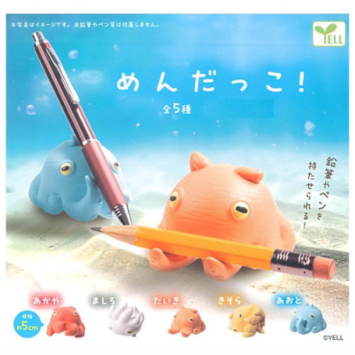Flapjack Octopus Desktop Pen Holder Figure Series Yell 1.5-Inch Mini-Figure