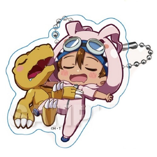 Digimon Adventure Gyao Colle Trading Acrylic Keychain Y-Line 1.5-Inch Collectible