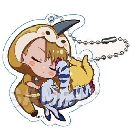 Digimon Adventure Gyao Colle Trading Acrylic Keychain Y-Line 1.5-Inch Collectible