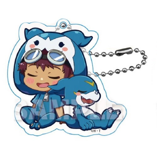 Digimon Adventure Gyao Colle Trading Acrylic Keychain Y-Line 1.5-Inch Collectible