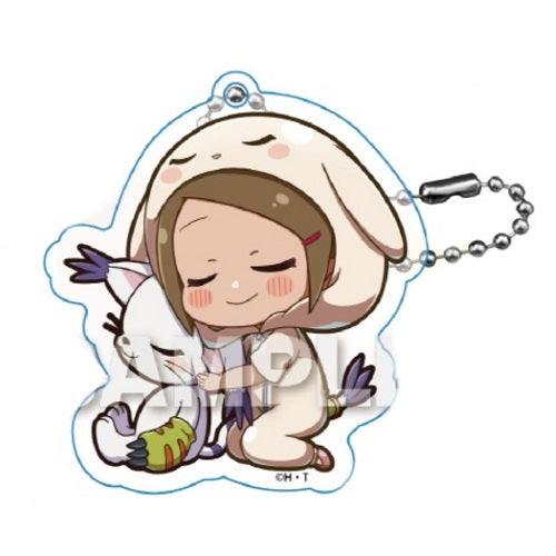 Digimon Adventure Gyao Colle Trading Acrylic Keychain Y-Line 1.5-Inch Collectible