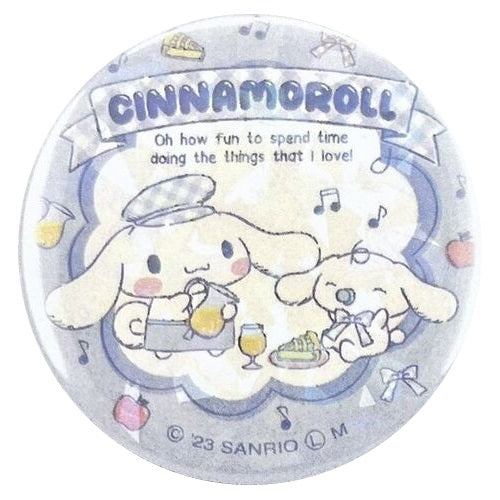 Sanrio Cinnamoroll Tin Badge Yumeya 2-Inch Collectible Pin