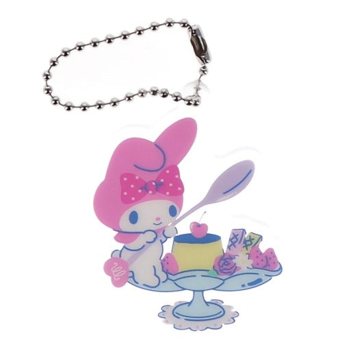 Sanrio Characters Tea Time Acrylic Key Chain Yumeya 2-Inch Collectible Toy