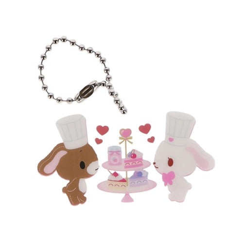 Sanrio Characters Tea Time Acrylic Key Chain Yumeya 2-Inch Collectible Toy