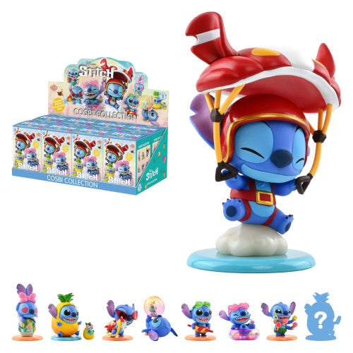 Disney Stitch On Holiday Cosbi Figure Series Hot Toys 3-Inch Mini-Figure