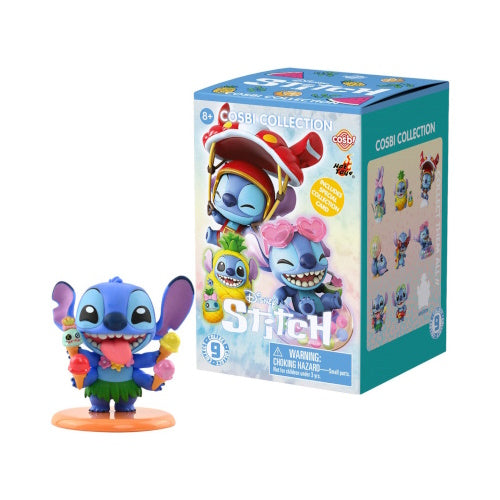 Disney Stitch On Holiday Cosbi Figure Series Hot Toys 3-Inch Mini-Figure
