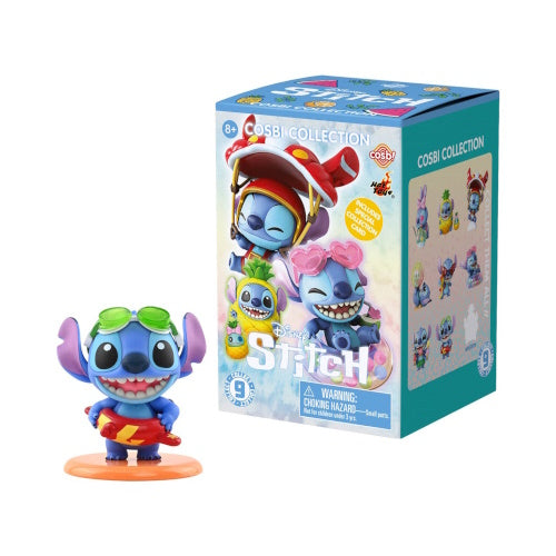Disney Stitch On Holiday Cosbi Figure Series Hot Toys 3-Inch Mini-Figure