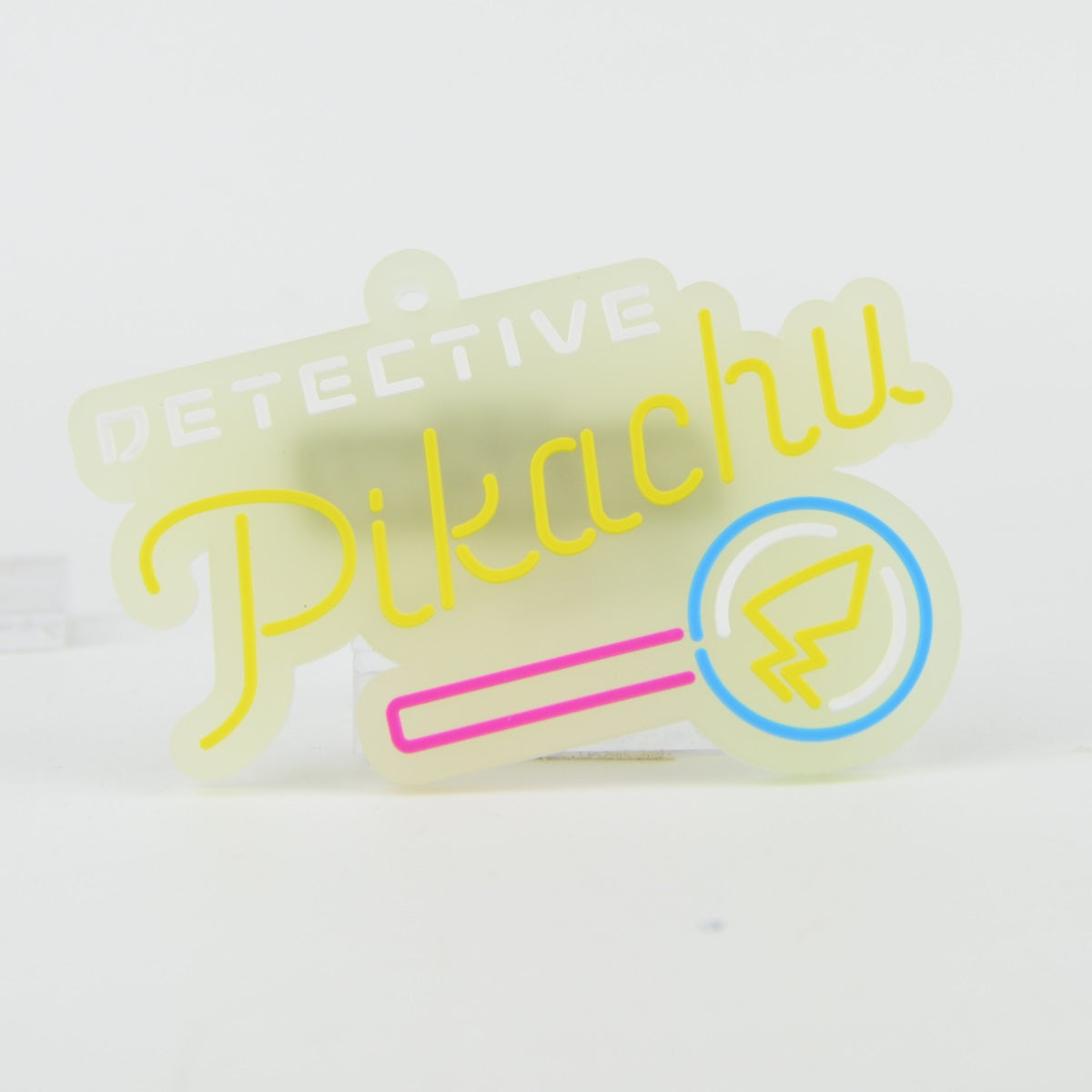 Pokemon Detective Pikachu Neon Sign Ball Chain Glow Key Chain