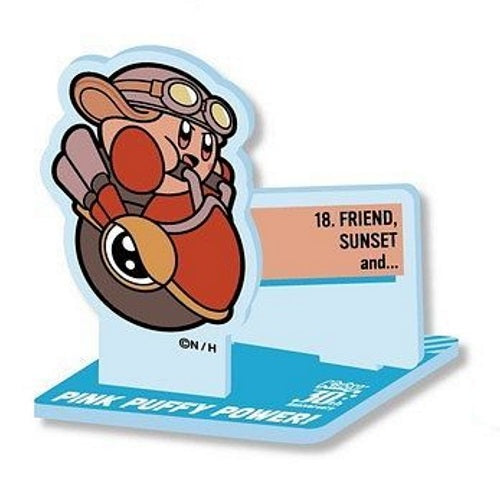 Kirby Pink Puffy Power 30th Anniversary Acrylic Stand Ensky 3-Inch Collectible Toy