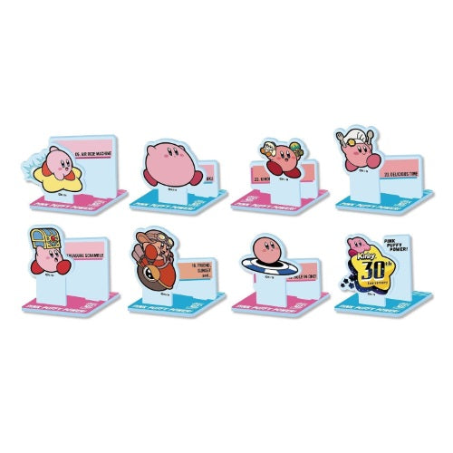 Kirby Pink Puffy Power 30th Anniversary Acrylic Stand Ensky 3-Inch Collectible Toy