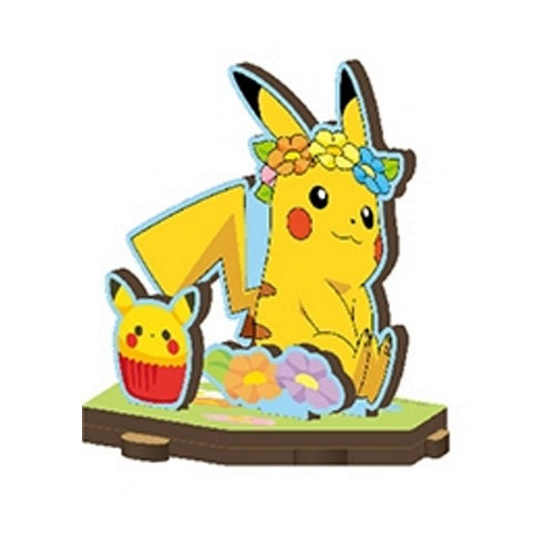 Pokemon MDF Wooden Construction Kit Ensky 3-Inch Wooden Figure Set