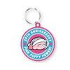 Kirby Pink Puffy Power 30th Anniversary Embroidery Vol. 02 Ensky 1.5-Inch Key Chain