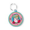 Kirby Pink Puffy Power 30th Anniversary Embroidery Vol. 02 Ensky 1.5-Inch Key Chain