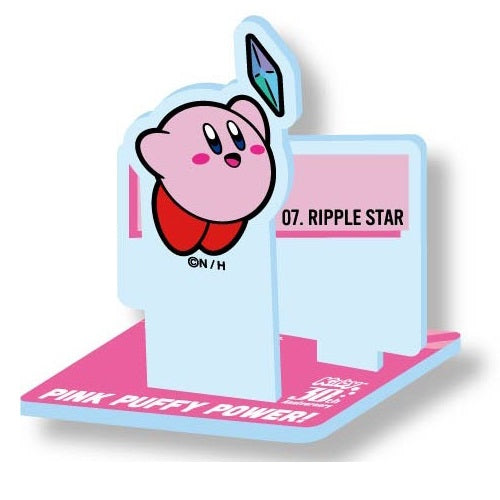 Kirby Pink Puffy Power 30th Anniversary Vol. 02 Acrylic Stand Ensky 3-Inch Collectible Toy