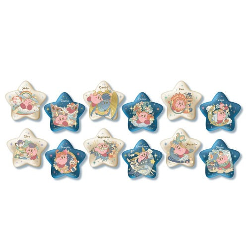 Kirby Horoscope Glitter Can Badge Ensky 1.5-Inch Collectible Pin