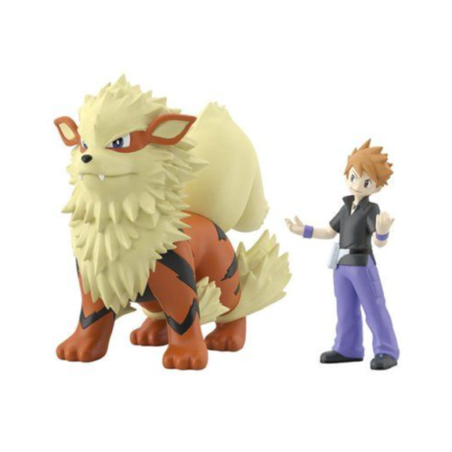 Pokemon Scale World 1/20 Green And Arcanine Premium Bandai Figure Set