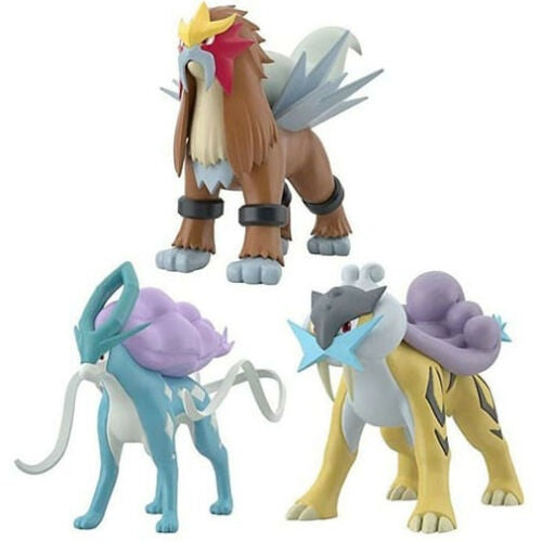 Pokemon Scale World Johto Raikou, Entei, Suicune Bandai Figure Set –  Simplytoyz