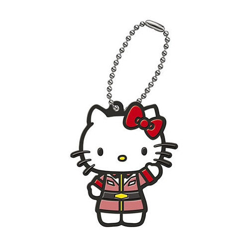 Gundam x Hello Kitty Rubber Mascot Key Chain